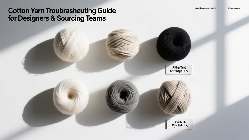 Cotton Yarn Troubleshooting Guide for Designers & Sourcing Teams