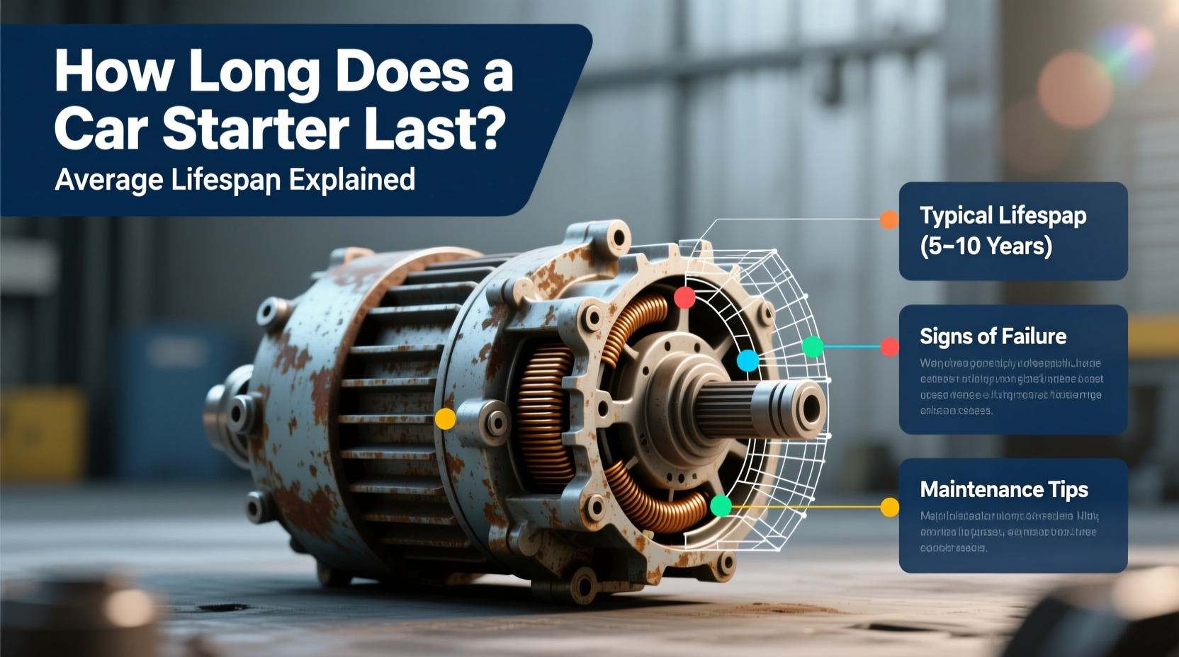 how long does a car starter last