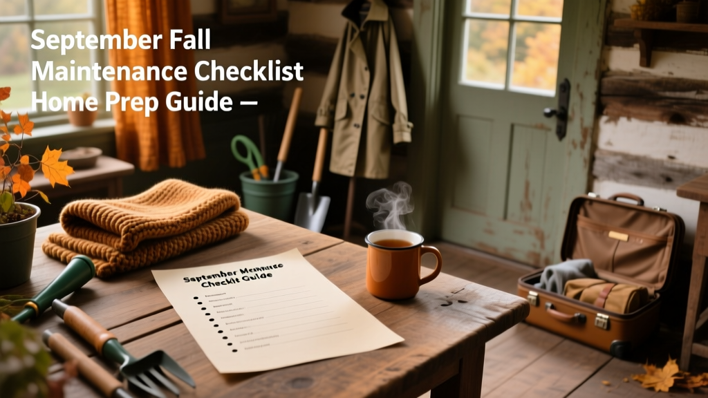 September Fall Maintenance Checklist: Home Prep Guide