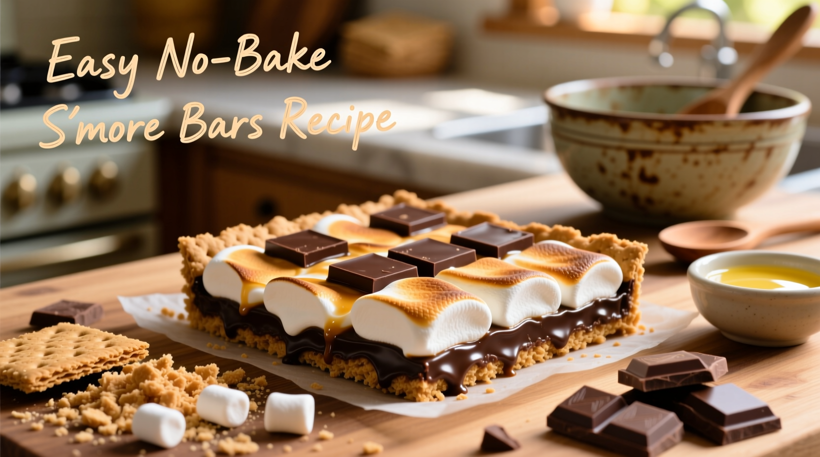 easy no bake smore bars recipe