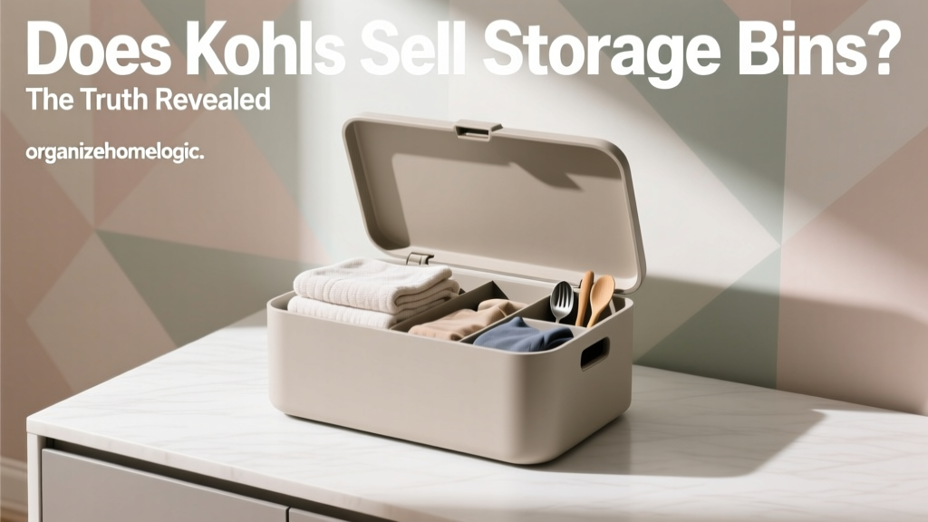 Does Kohls Sell Storage Bins? The Truth Revealed