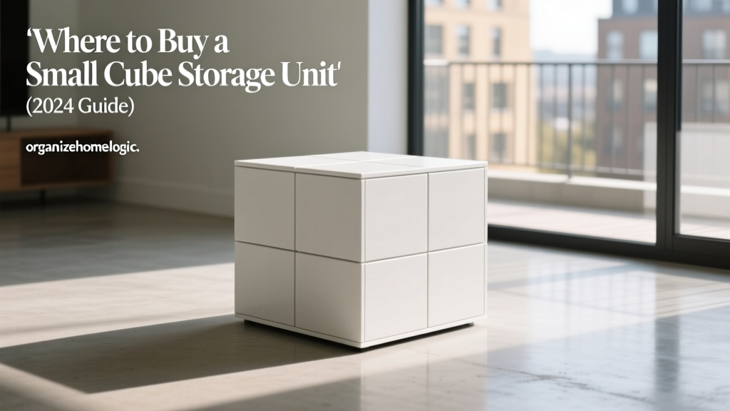 Where to Buy a Small Cube Storage Unit (2024 Guide)
