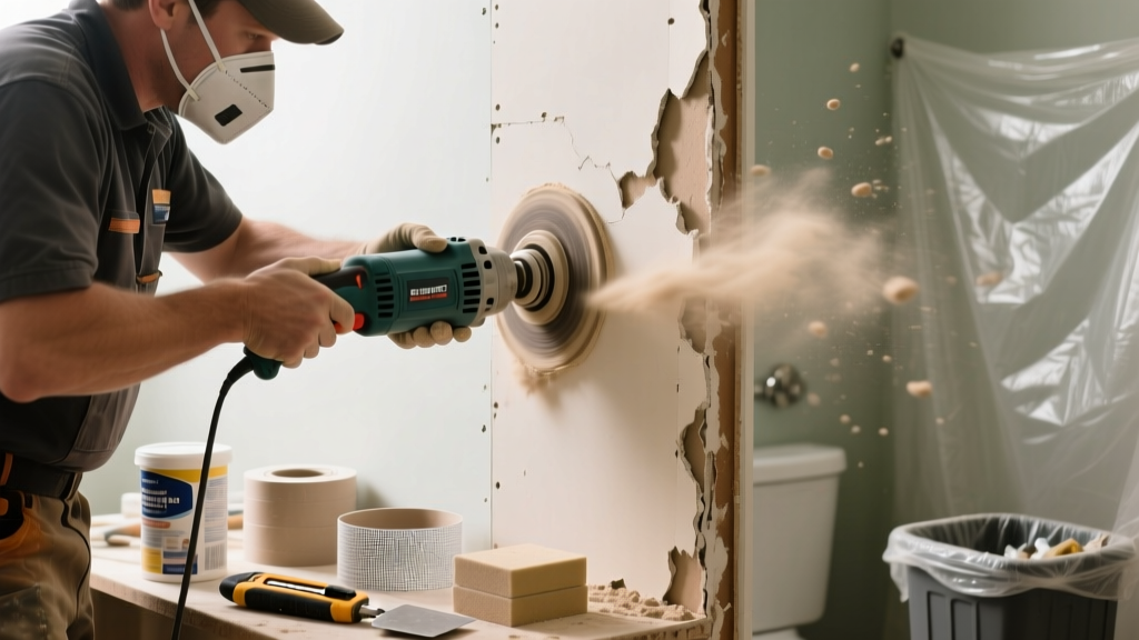 Fixing Drywall Mold Behind Bathroom Walls