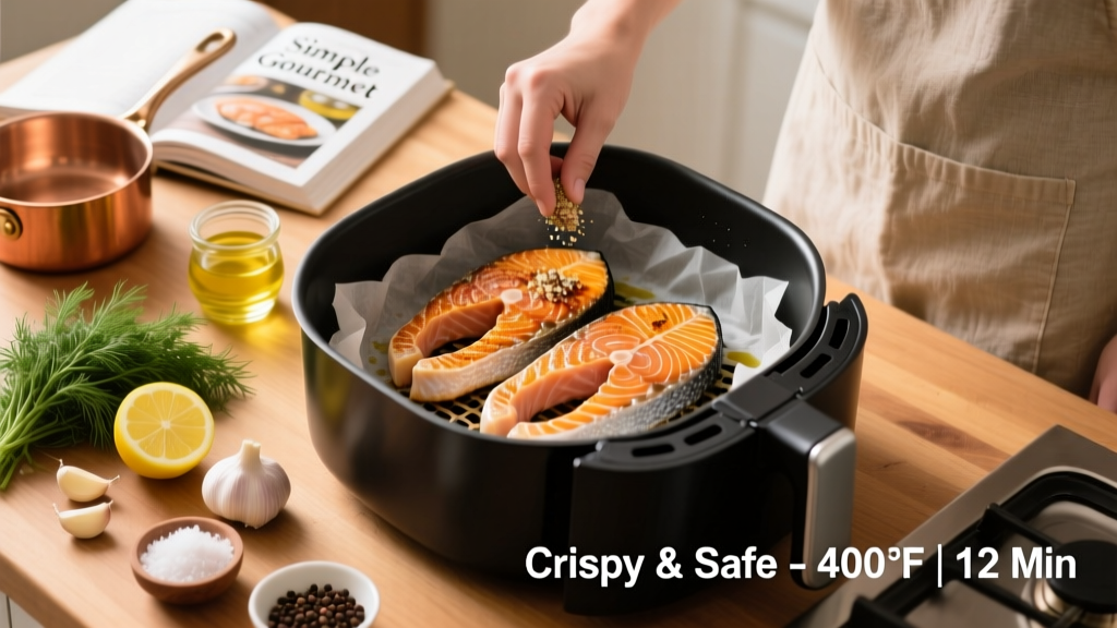 How to Cook Salmon Steaks in Air Fryer (Crispy & Safe)