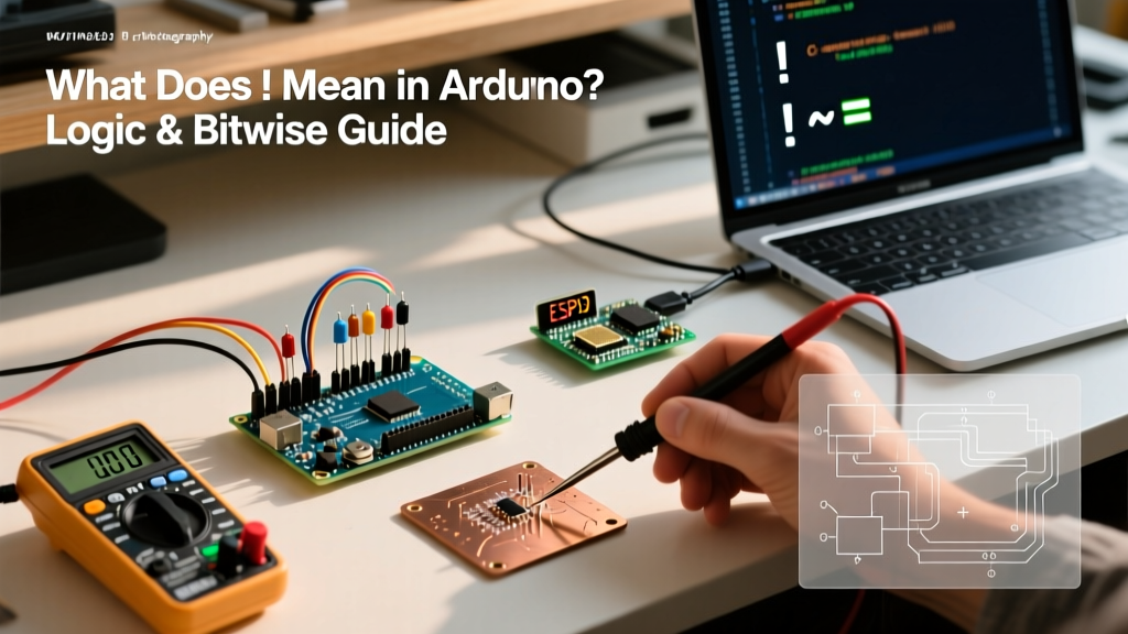 What Does ! Mean in Arduino? Logic & Bitwise Guide