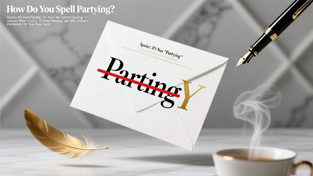 Partying Spelling: Correct Usage & Common Mistakes