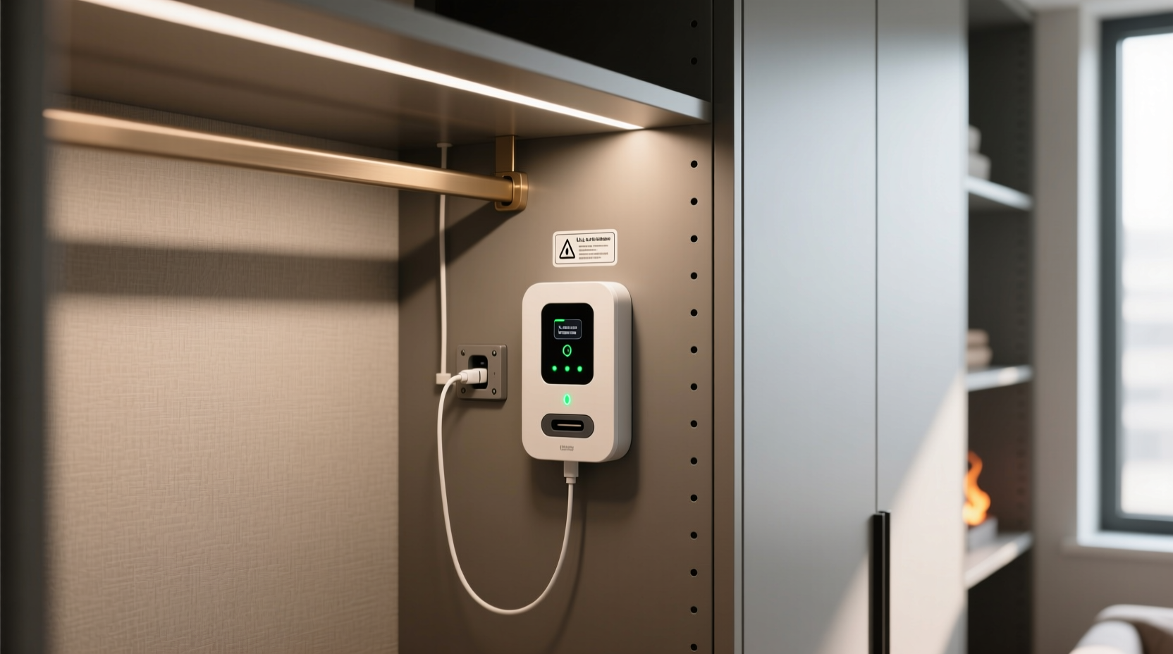 closet organization tips safe portable charging