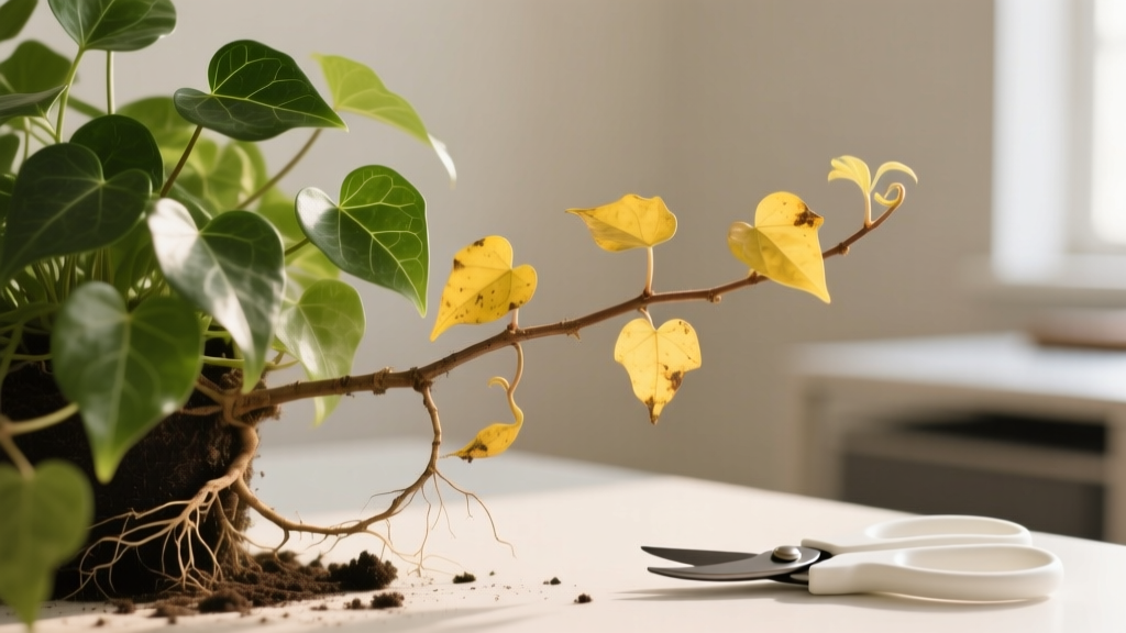 Trim Indoor Ivy with Yellow Leaves: Rescue Guide