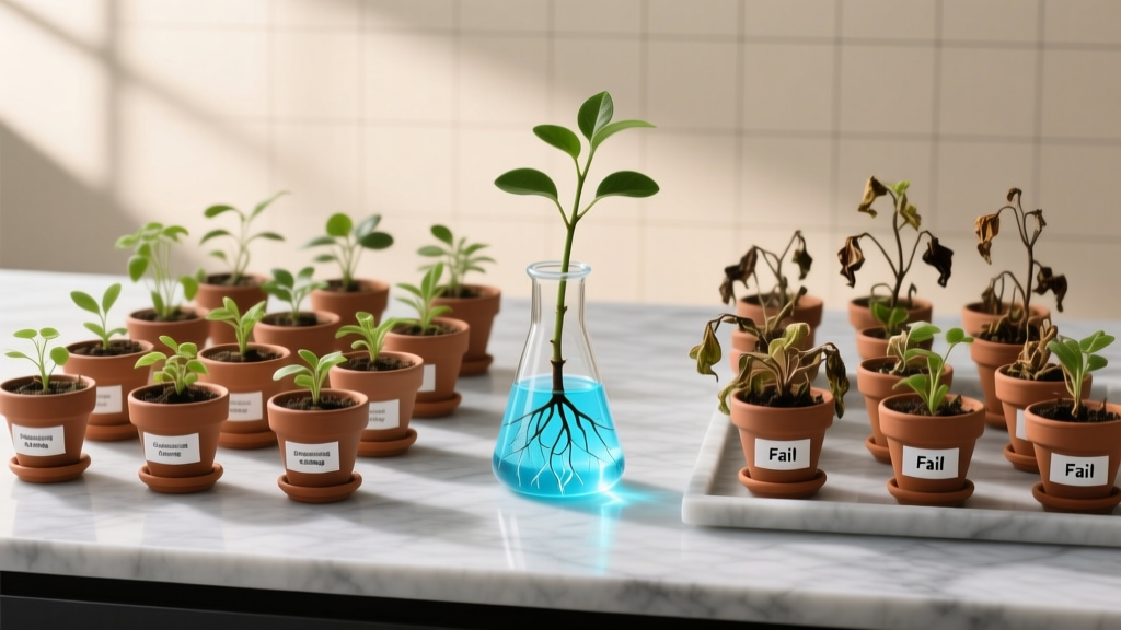 Plants Propagating from Cuttings: 47 Successes, 23 Failures