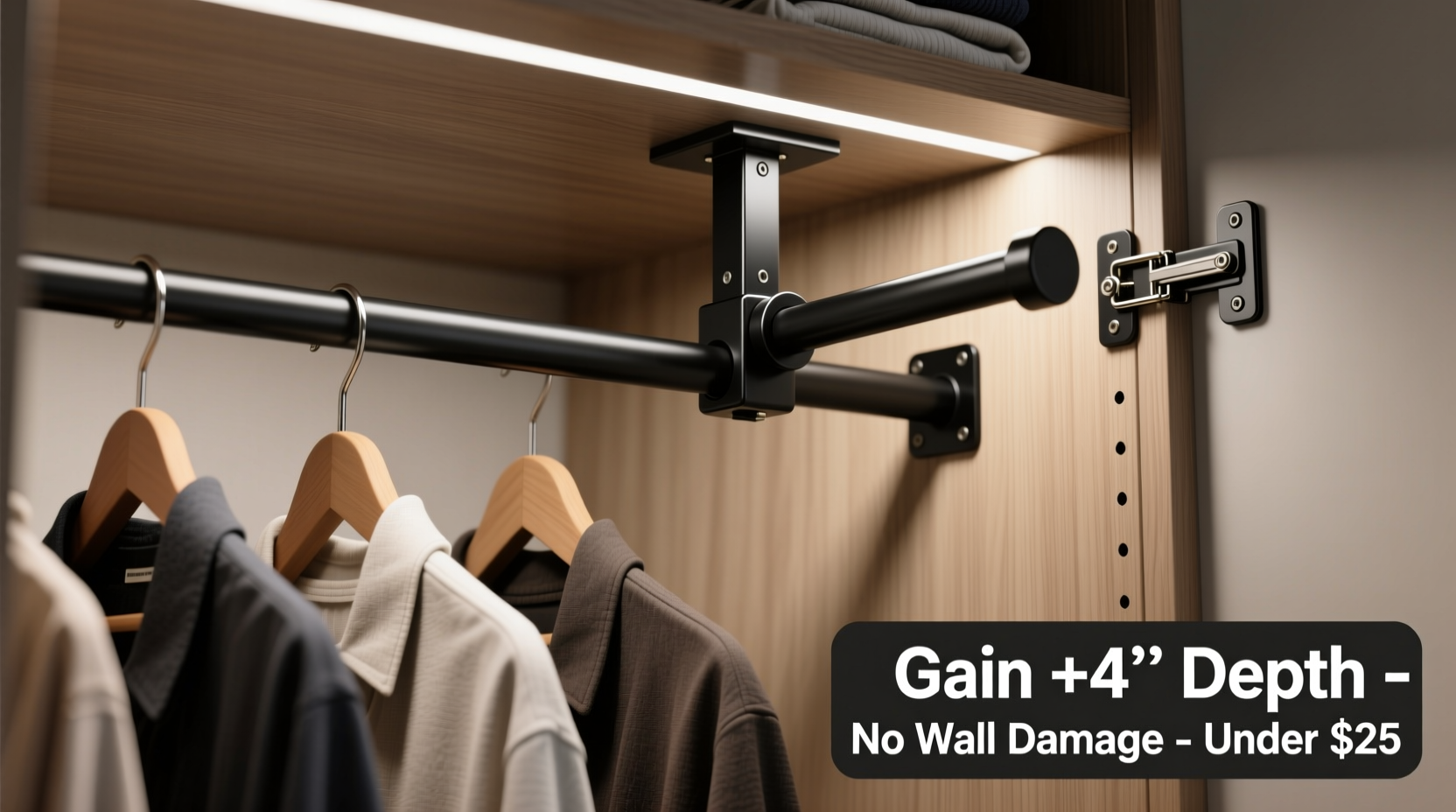 closet rod extender worth it for inch closets