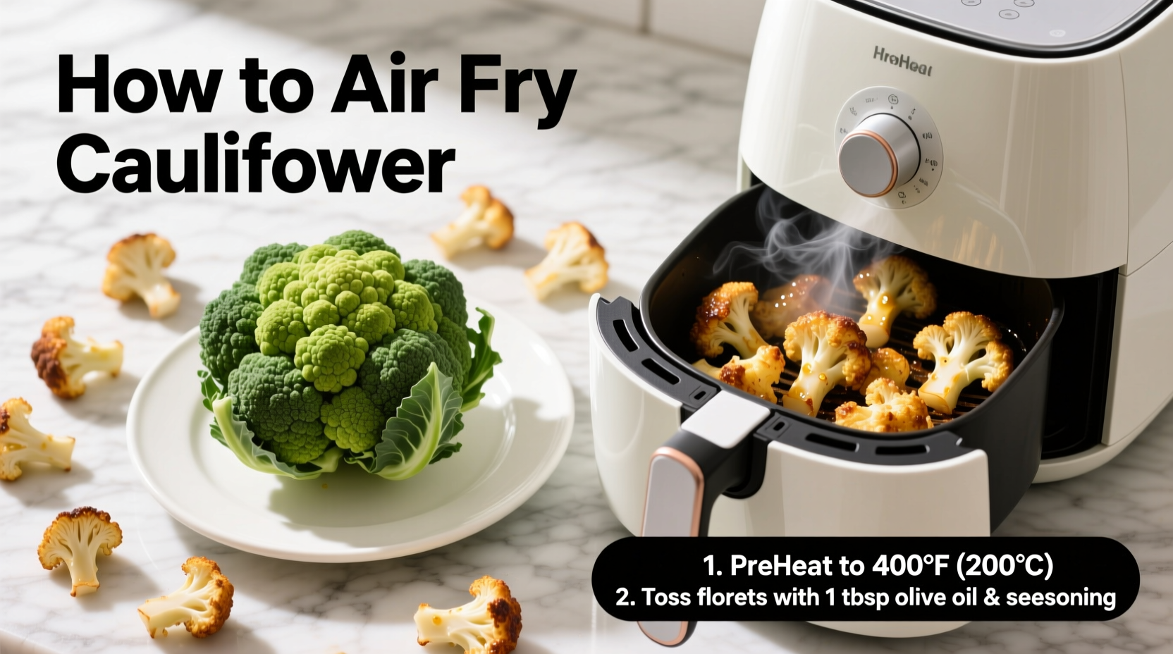 Perfect Air Fryer Cauliflower: Crispy in 18 Minutes
