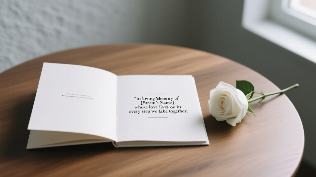 How to Address Deceased Parent in Wedding Program