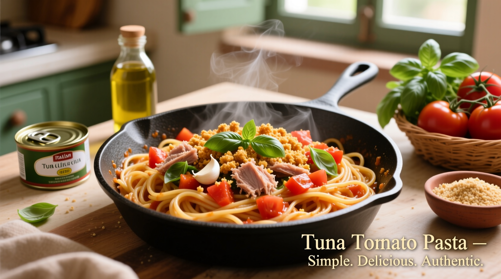 20-Minute Tuna Tomato Pasta Recipe: Quick & Delicious Dinner