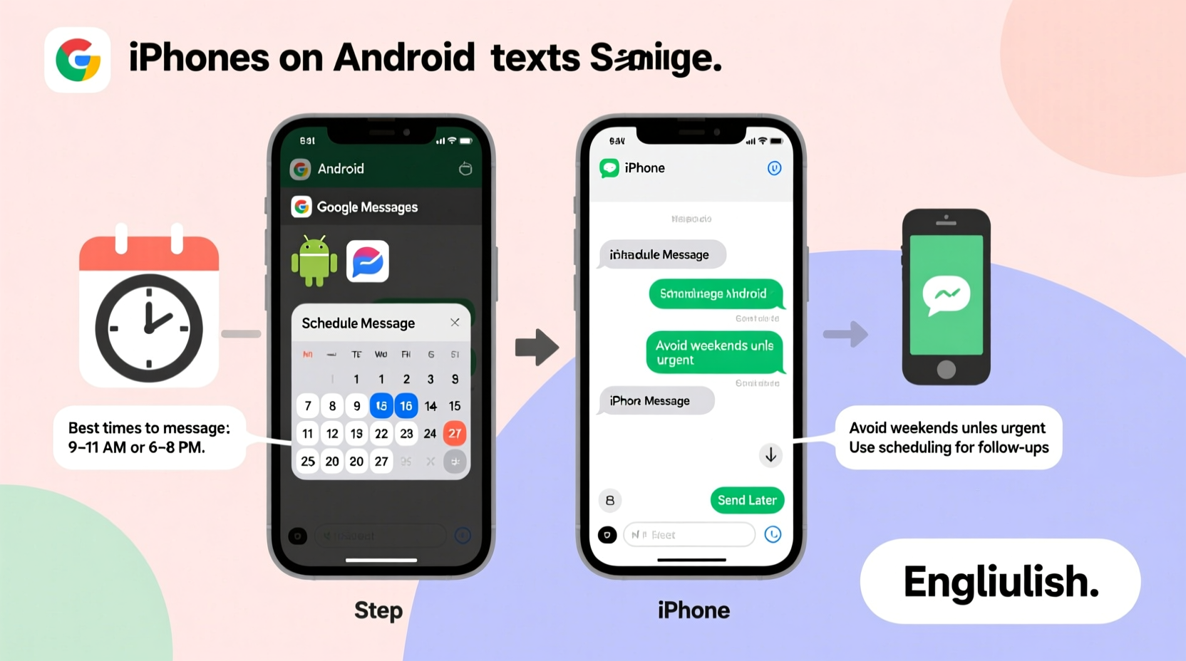 how to schedule texts on android and iphone for better communication timing