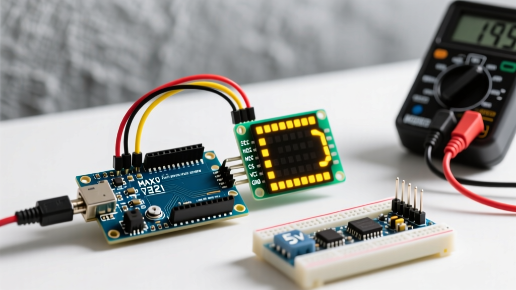 Wiring an Arduino with LED Matrix: MAX7219 Guide & Code