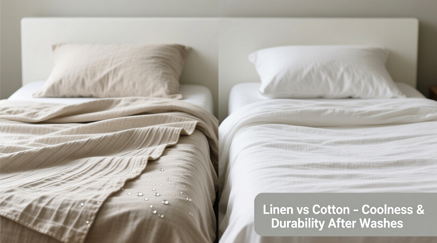 linen sheets vs cotton which feels cooler and holds up better after washes