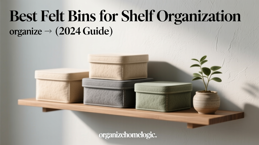 Best Felt Bins for Shelf Organization (2024 Guide)