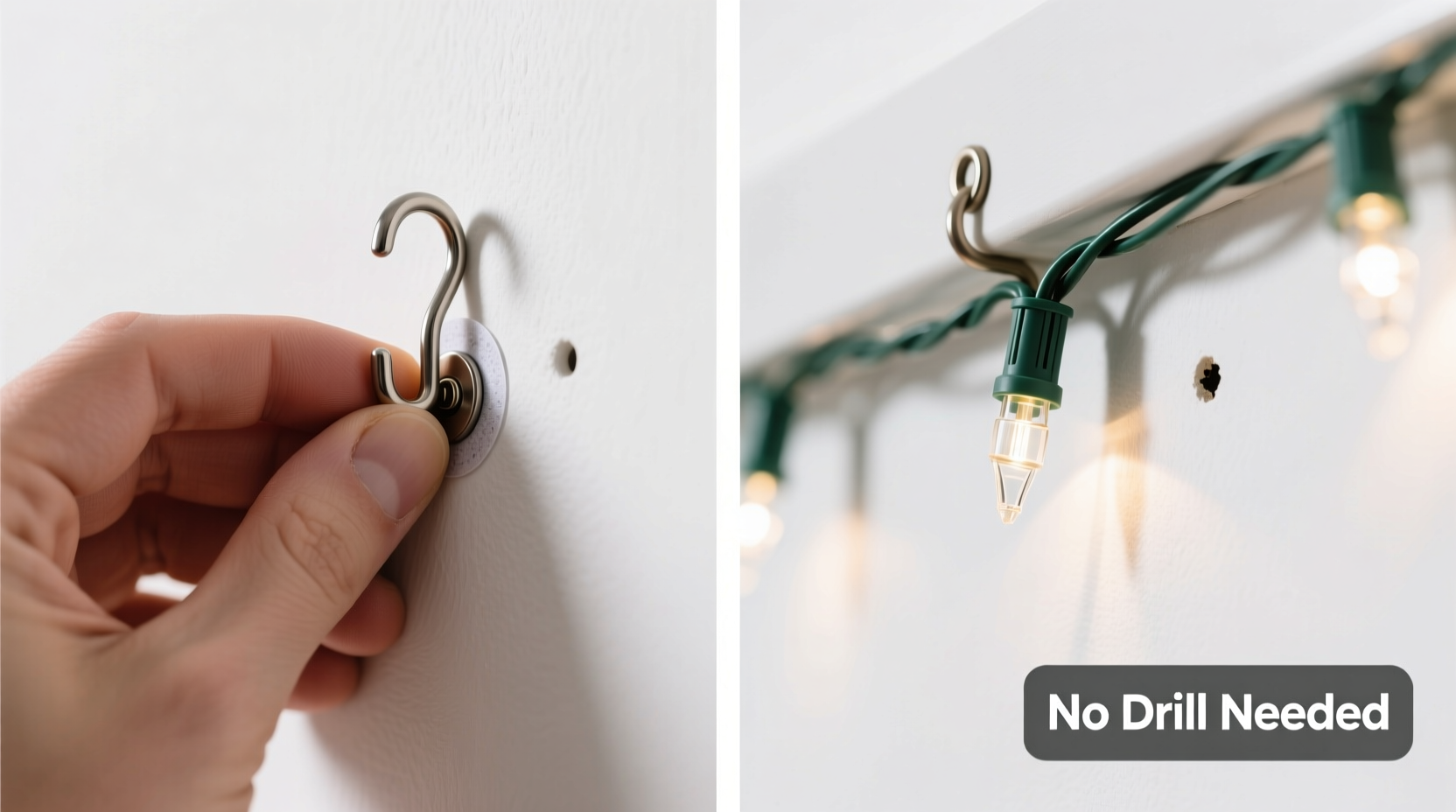 how to use command hooks to hang christmas lights without drilling