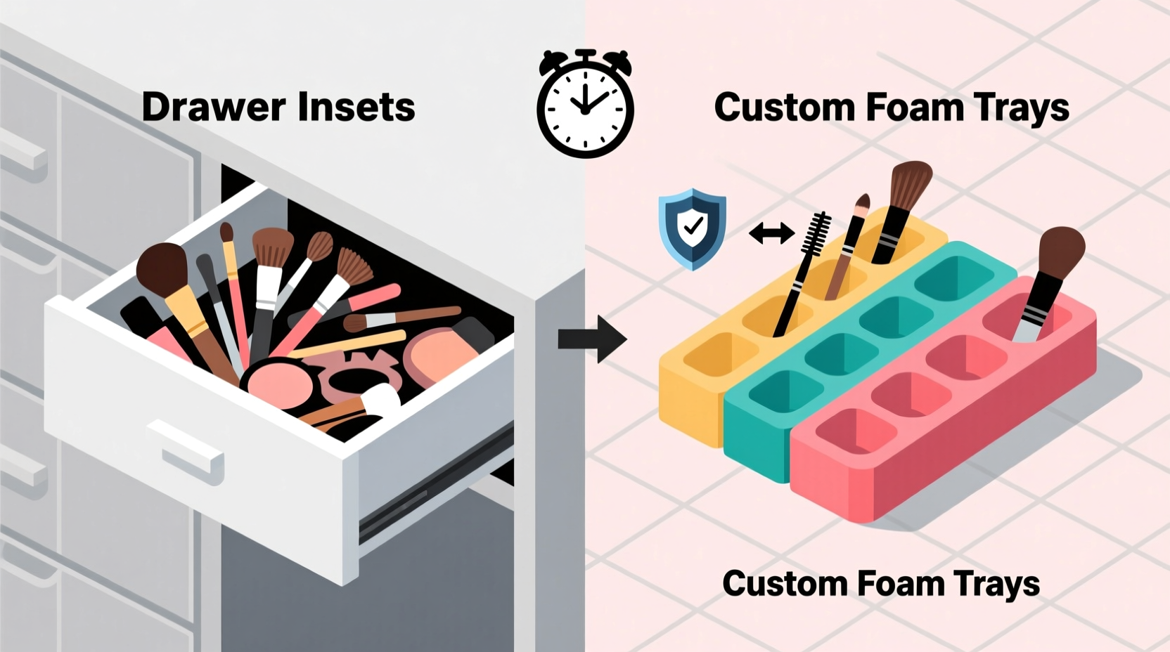 closet organization tips drawer inserts vs foam trays