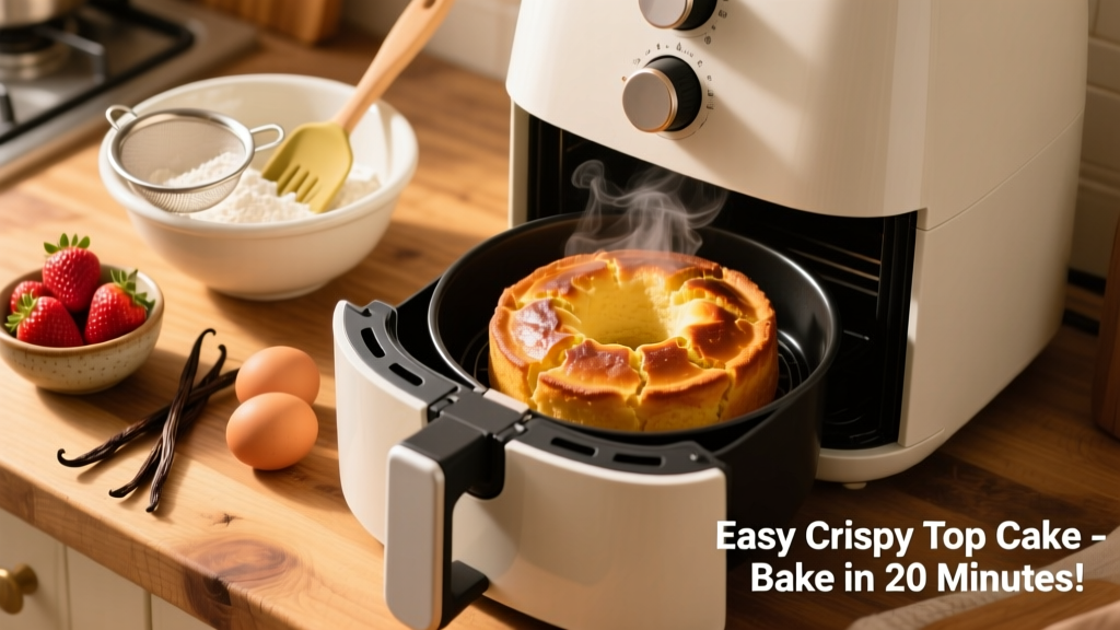 Bake Cakes in an Air Fryer Oven (Easy & Crispy-Top!)
