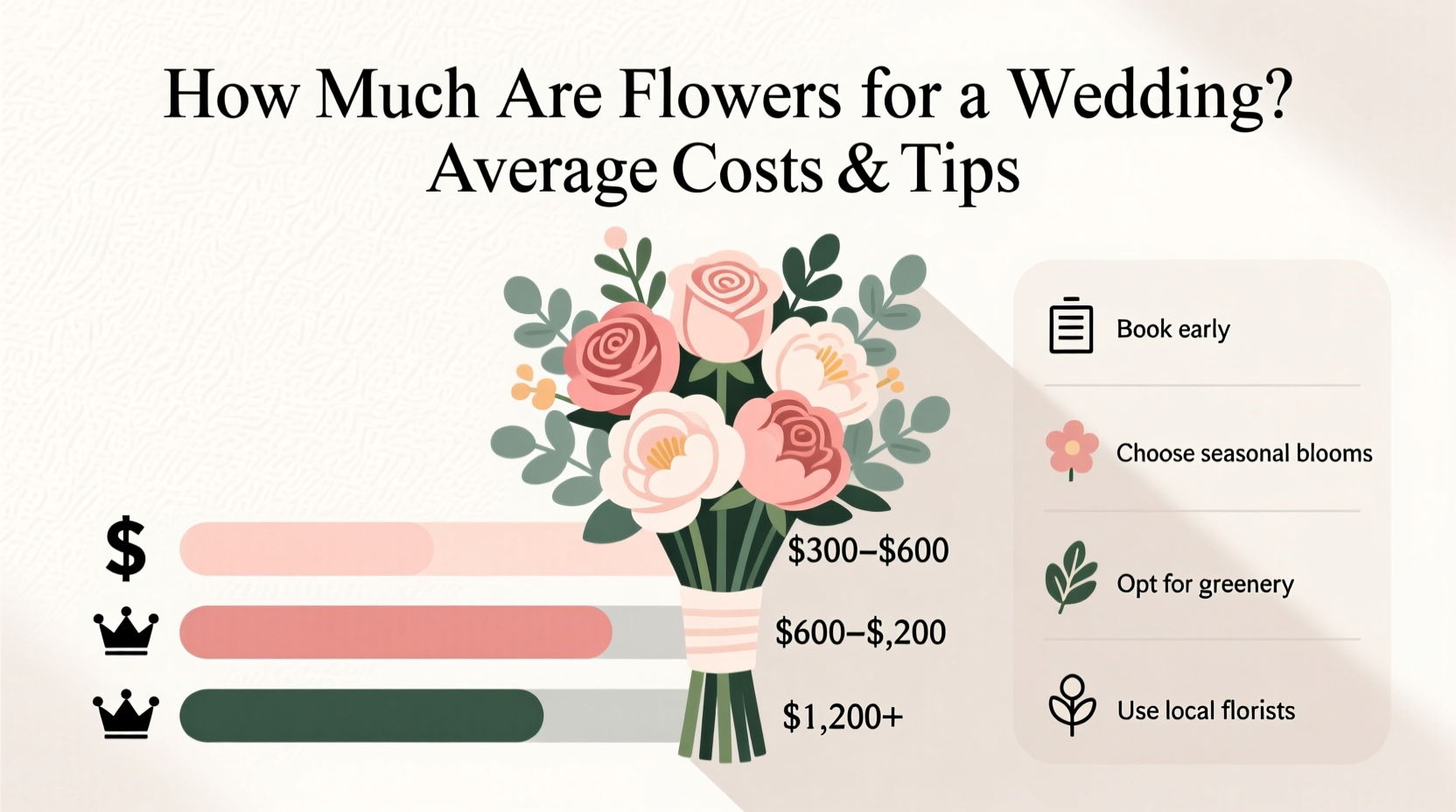 how much are flowers for a wedding