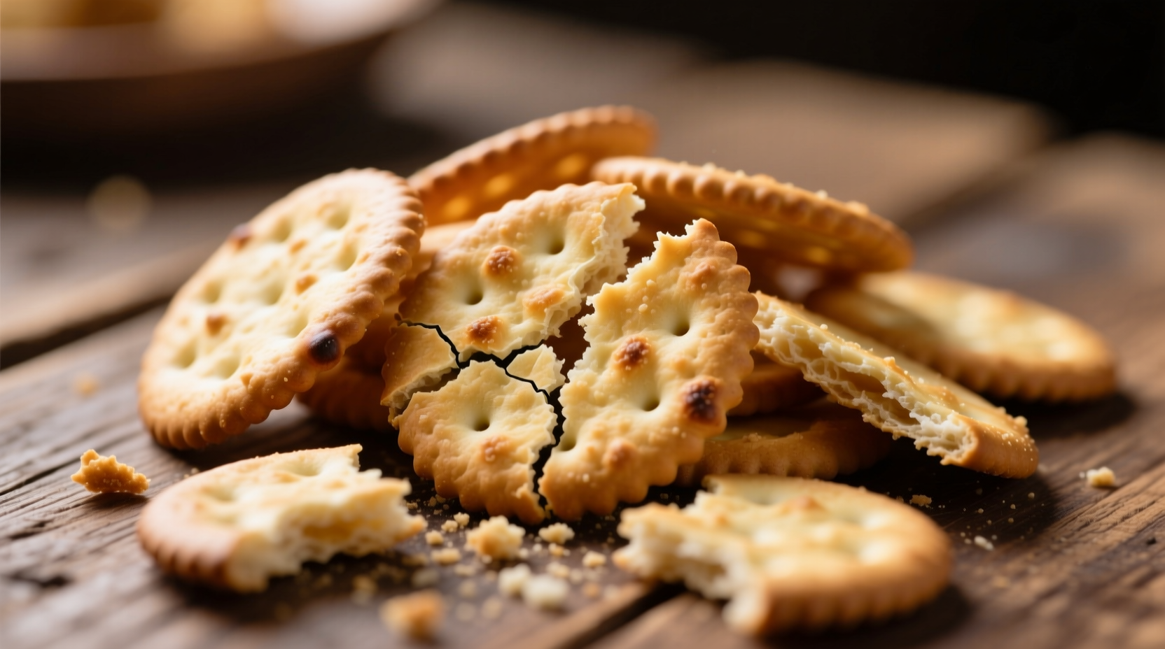 turn leftover biscuits into crispy crackers