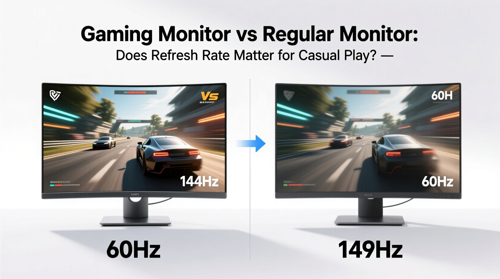 gaming monitor vs regular monitor does refresh rate really matter for casual play