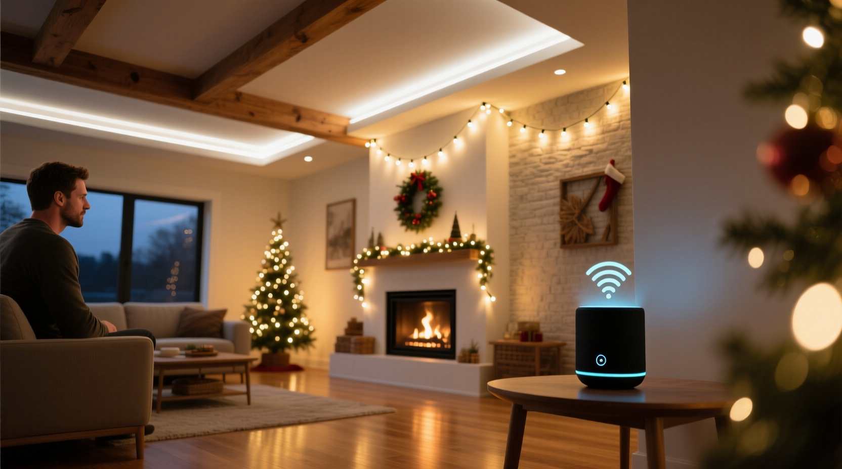 can you use voice commands to turn on your christmas lights every night