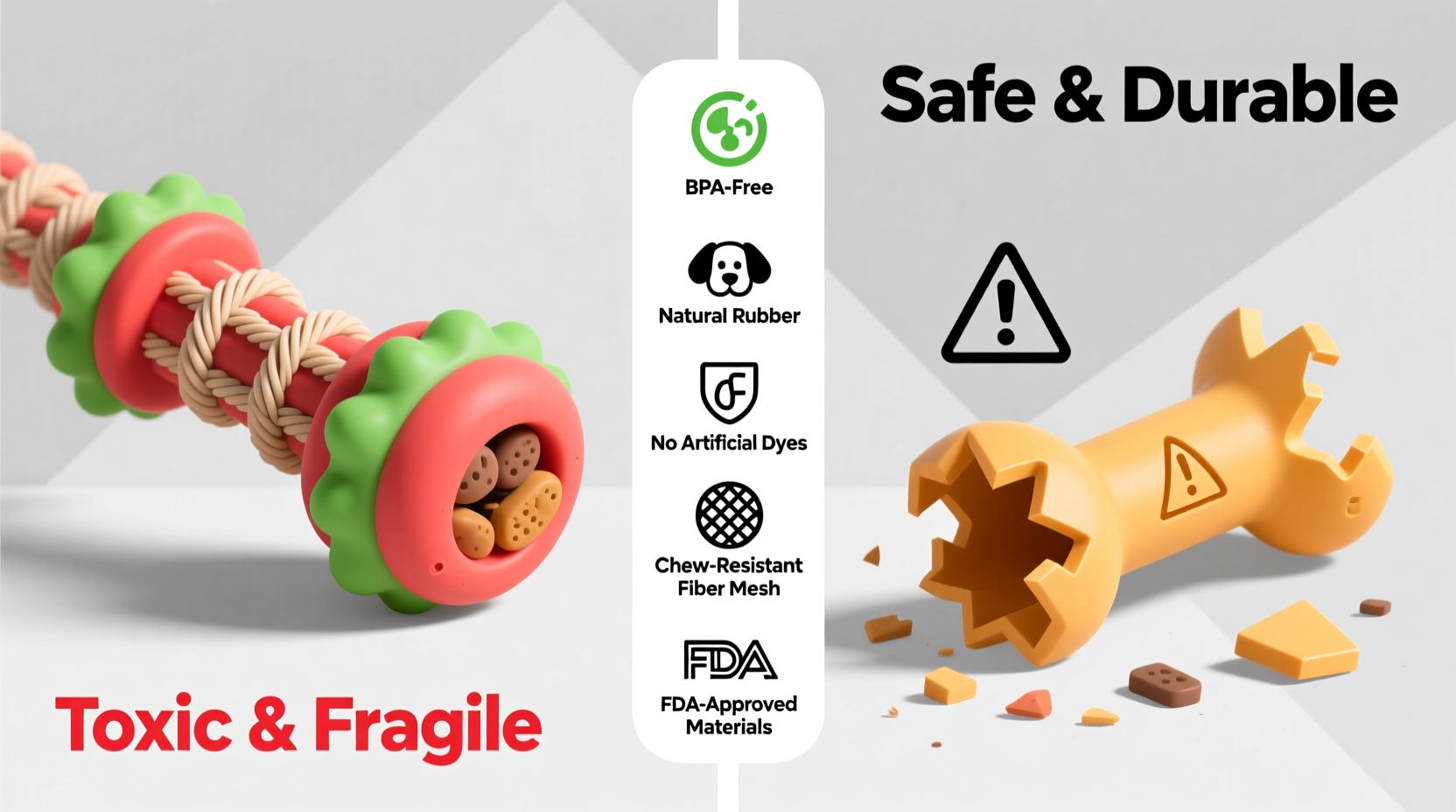 how to choose non toxic dog toys that last through aggressive chewing