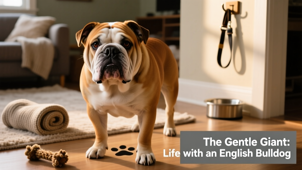 bulldog standing head-on to camera