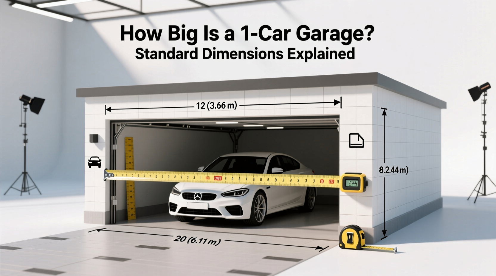 how big is 1 car garage
