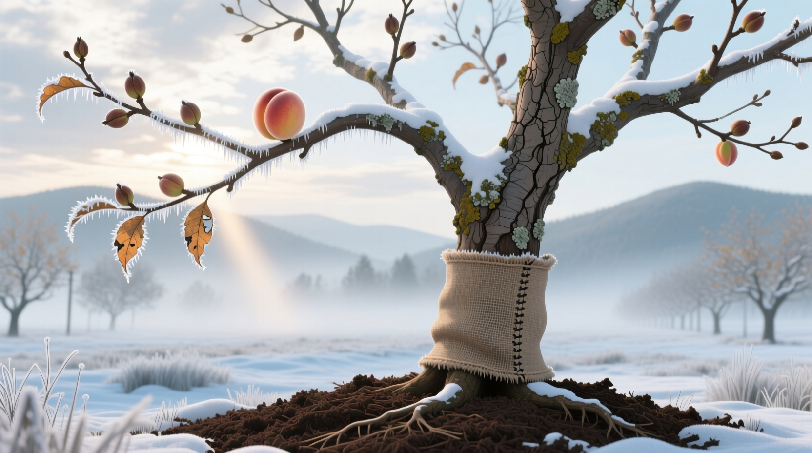how to winterize peach tree