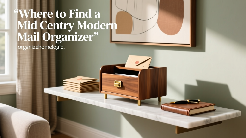 Where to Find a Mid Century Modern Mail Organizer