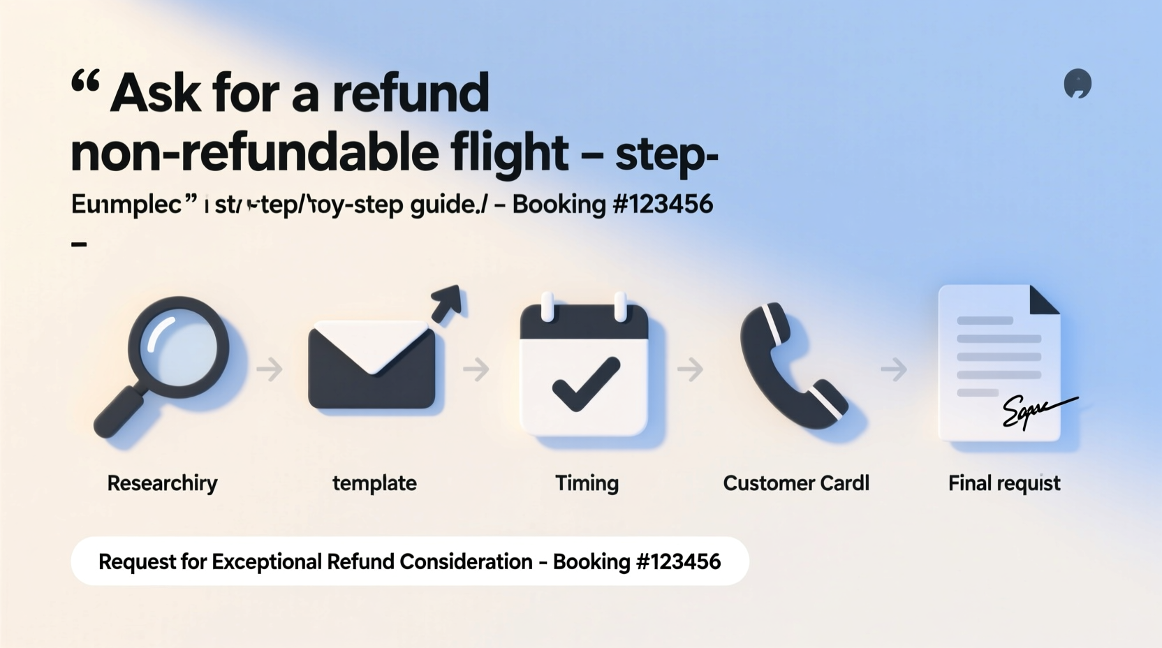 how to successfully ask for a refund on a non refundable flight