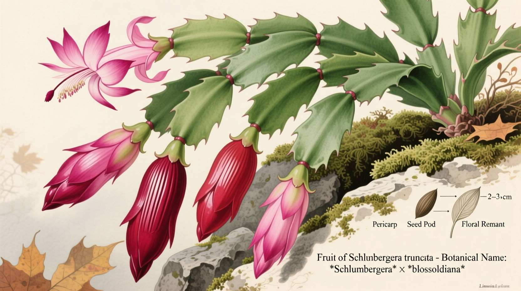 what kind of fruit does a christmas cactus have