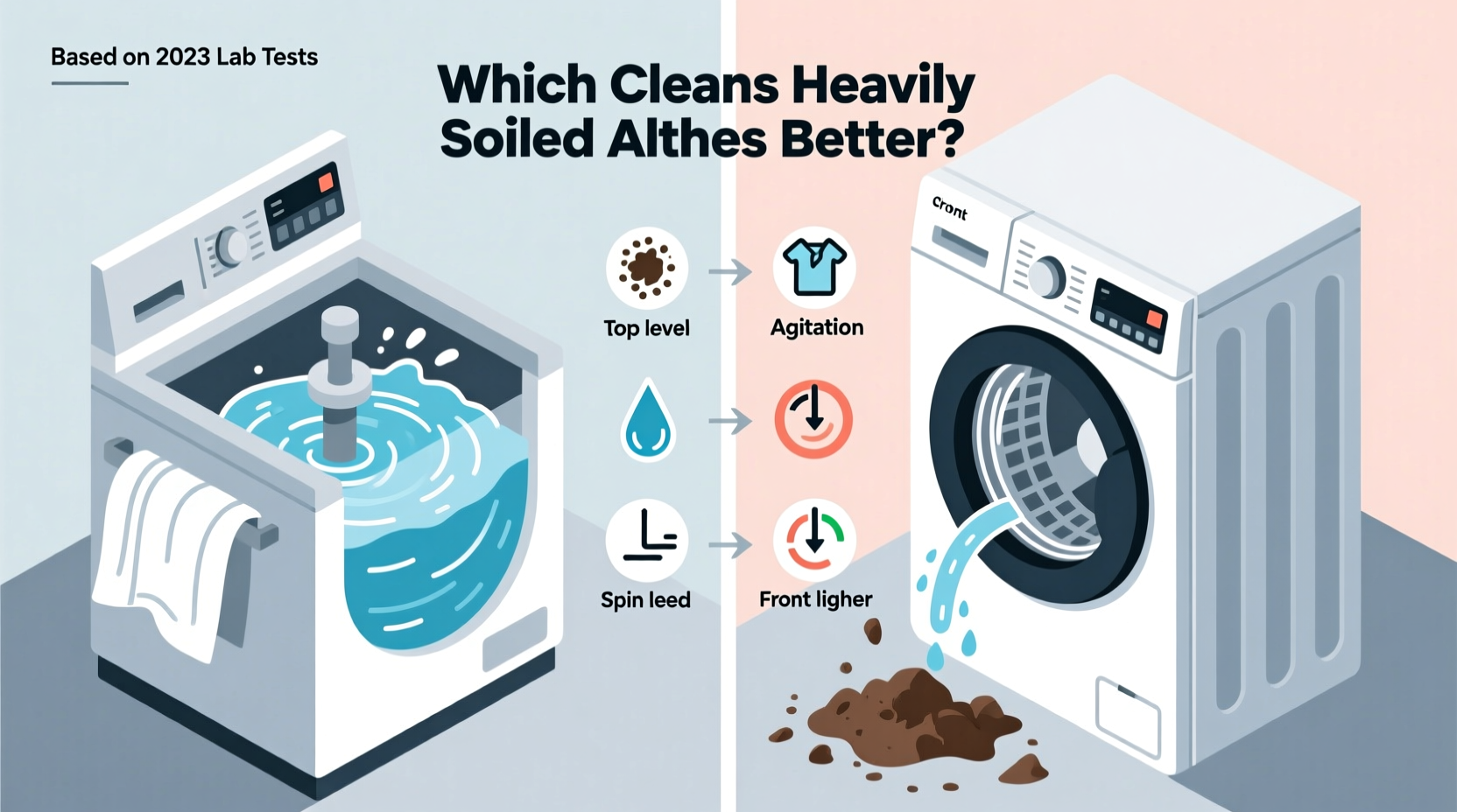 top loading vs front loading washing machines which cleans heavily soiled clothes better