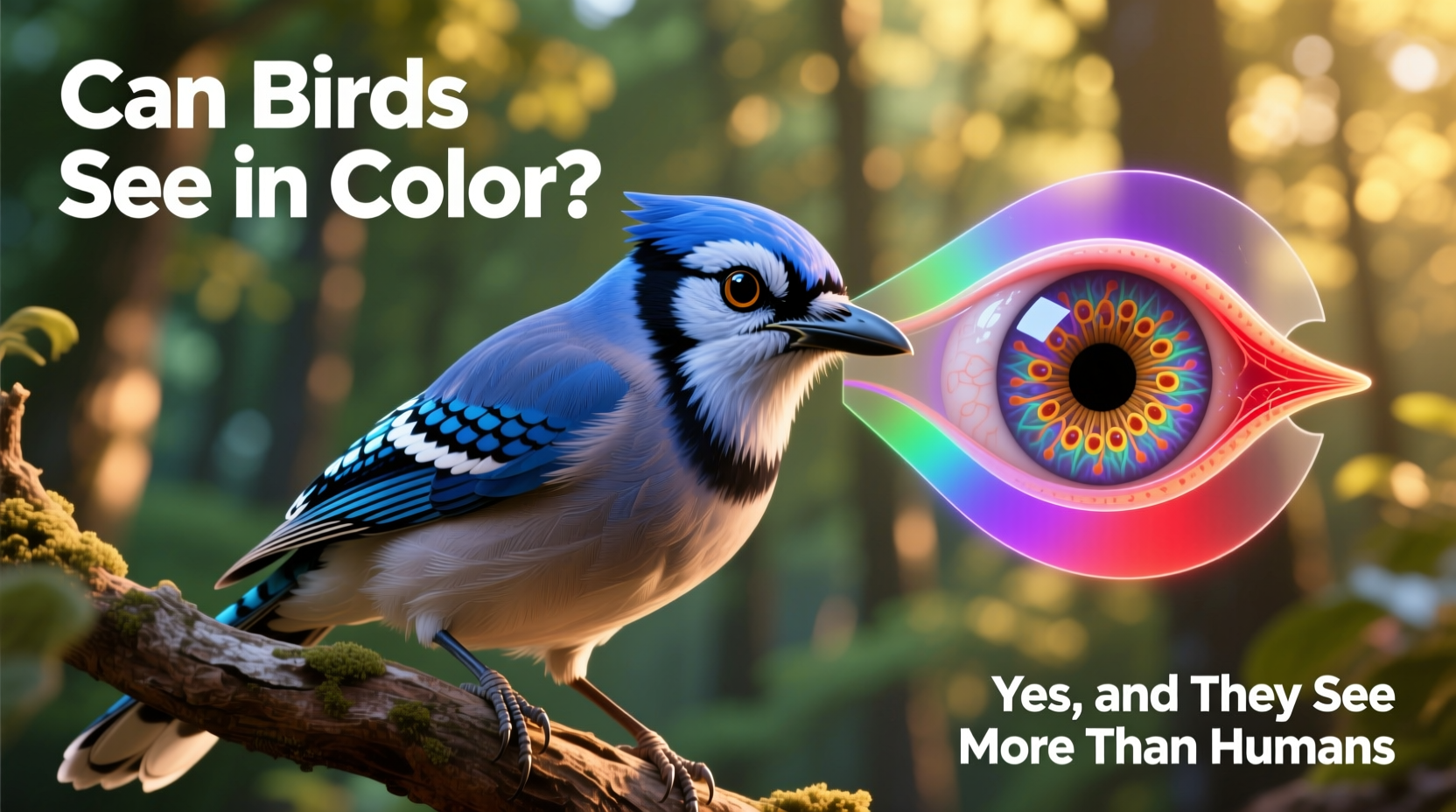 can birds see in color