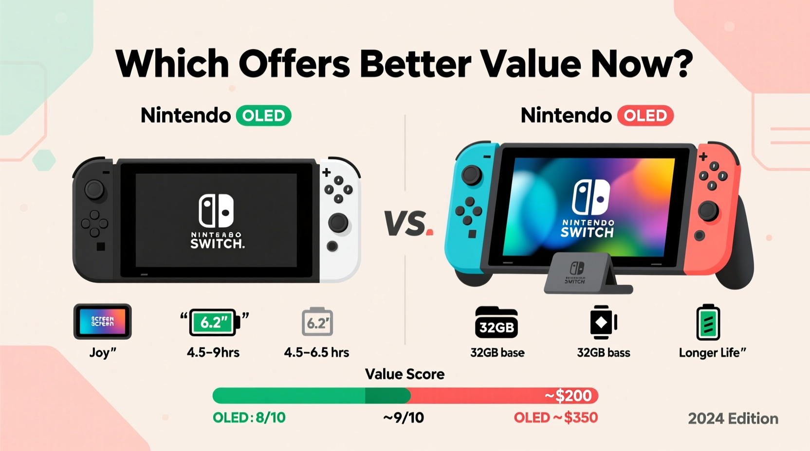 nintendo switch oled vs original which offers better value now