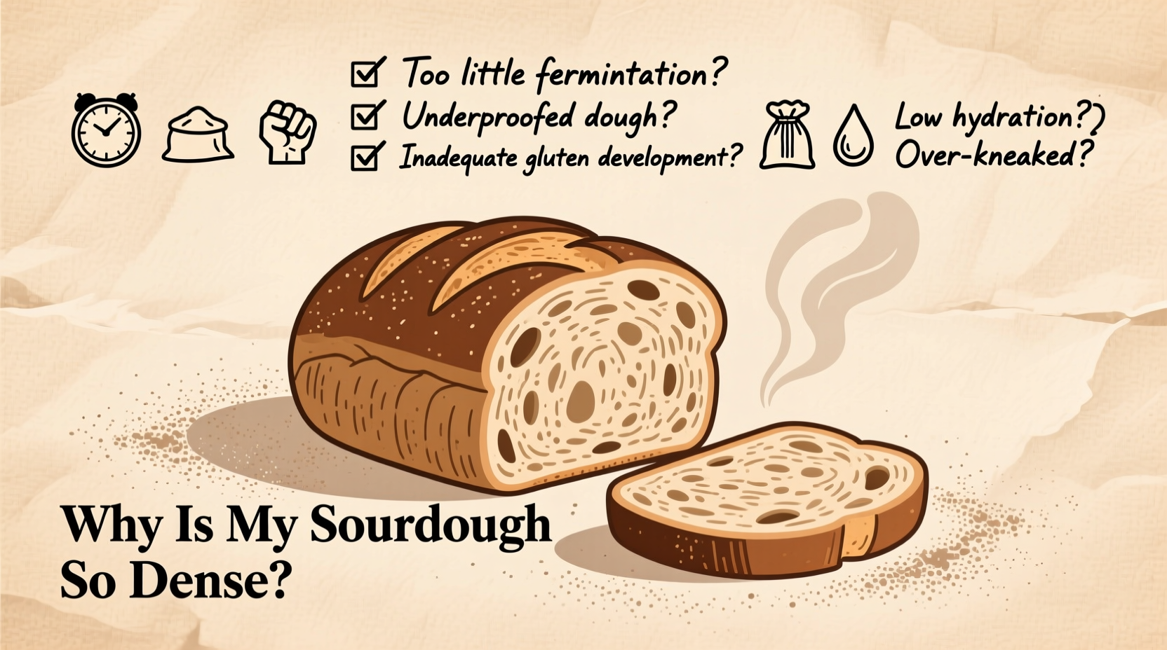 why is my sourdough bread so dense troubleshooting guide for home bakers