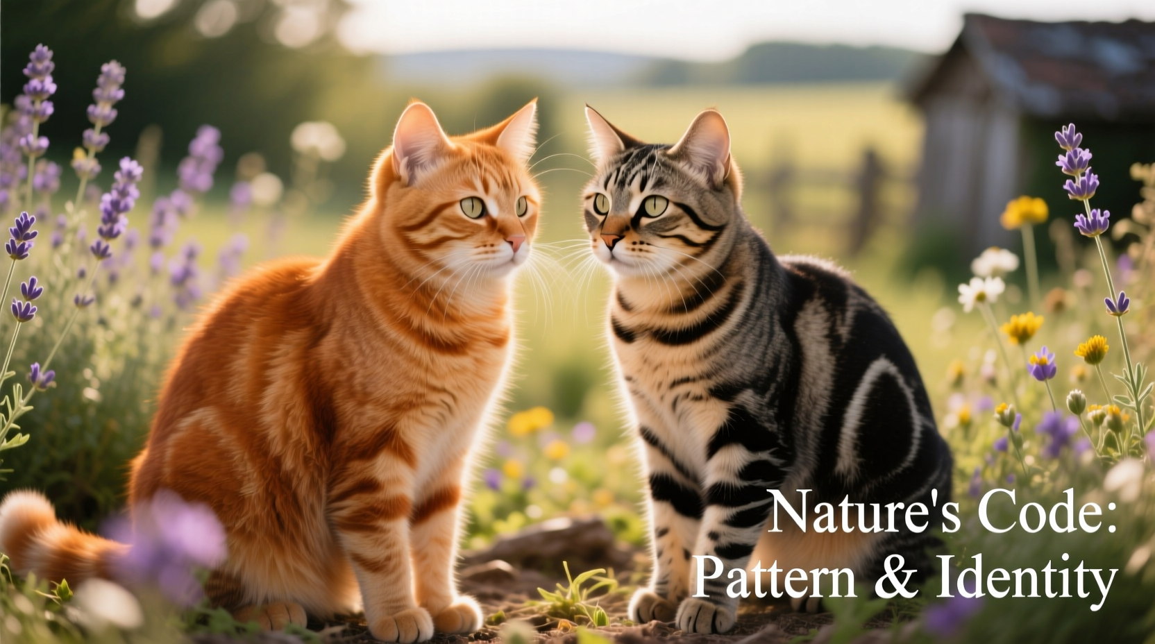 ginger and tabby cat understanding the coat pattern connection
