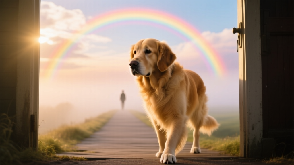 Golden Retriever's Heartwarming Goodbye Before Crossing Rainbow Bridge Is So Bittersweet