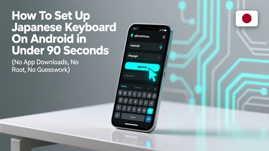 How To Set Up Japanese Keyboard On Android in Under 90 Seconds (No App Downloads, No Root, No Guesswork)