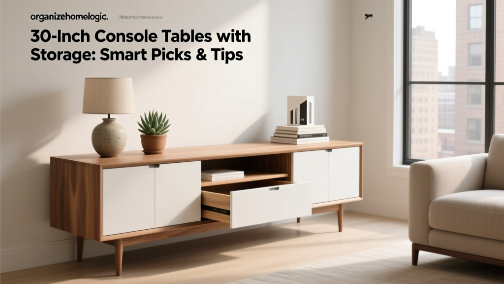 30-Inch Console Tables with Storage: Smart Picks & Tips