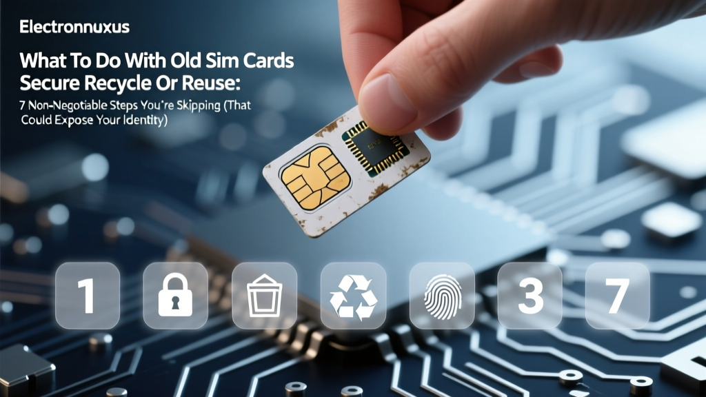 What To Do With Old Sim Cards Secure Recycle Or Reuse: 7 Non-Negotiable Steps You’re Skipping (That Could Expose Your Identity)