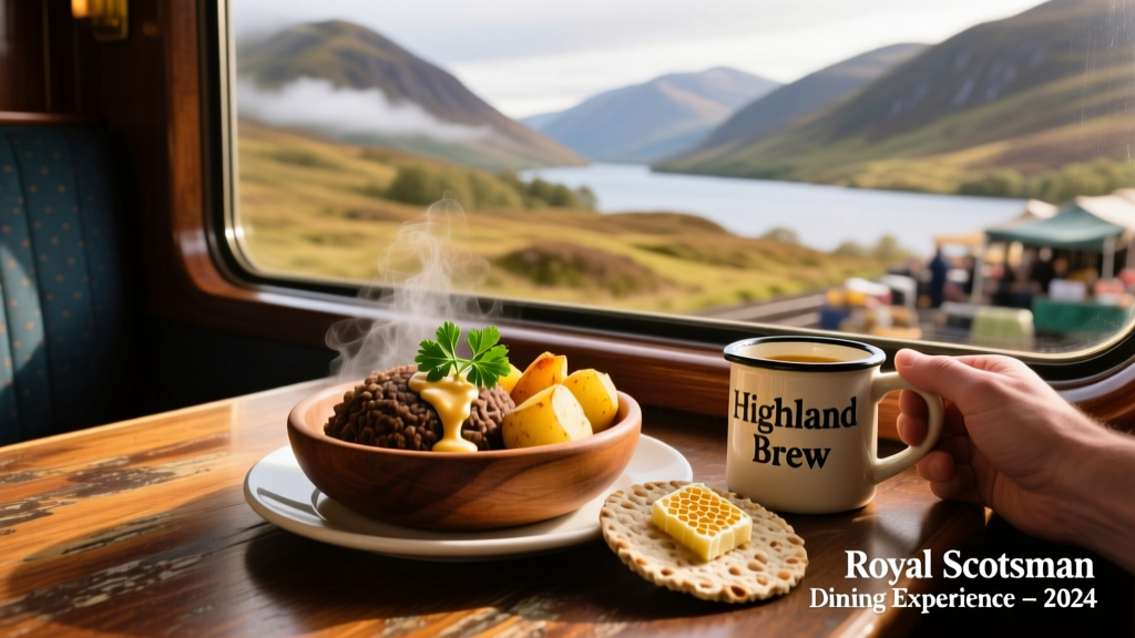 Winding Through The Scottish Highlands On The Royal Scotsman Train