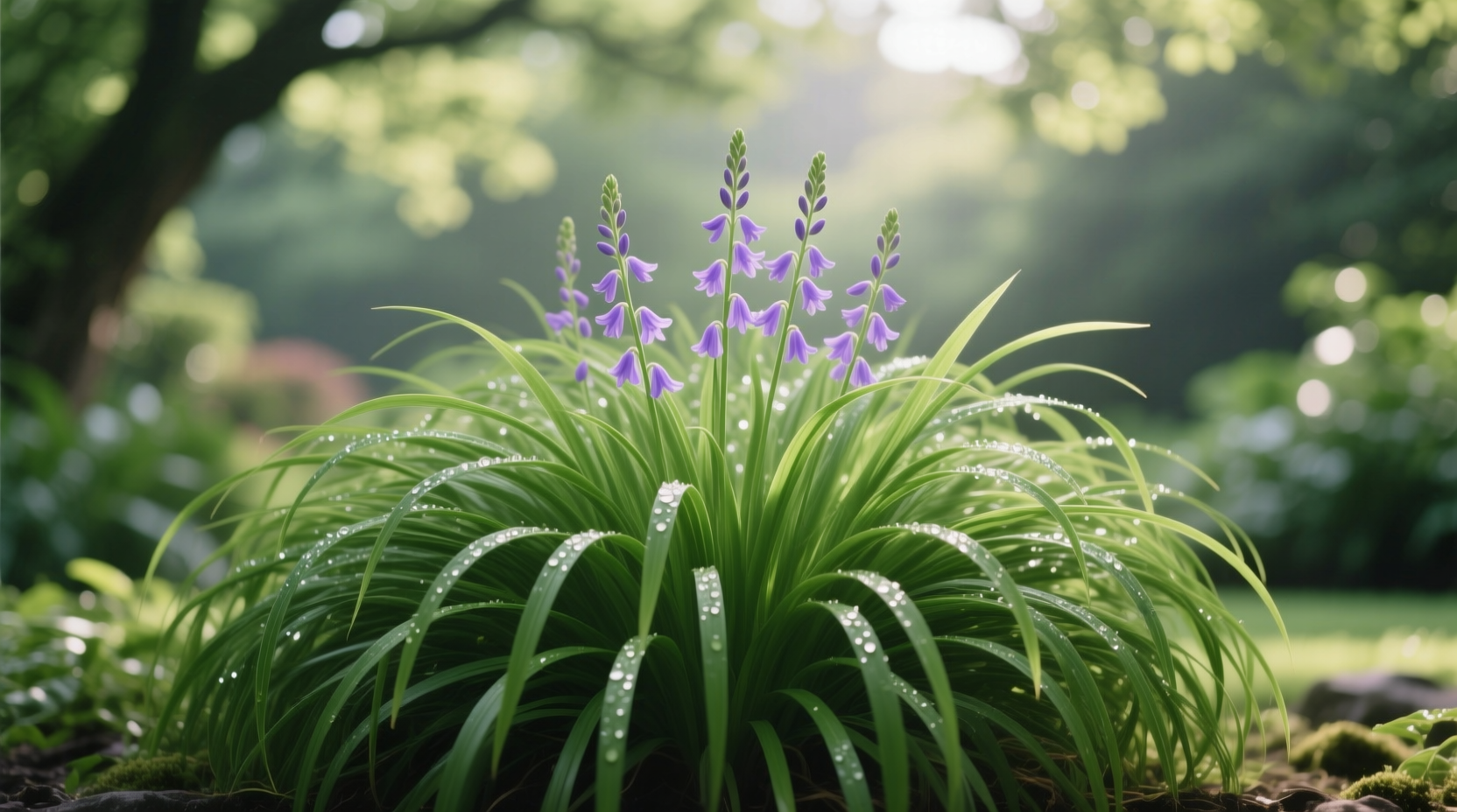 green liriope plant