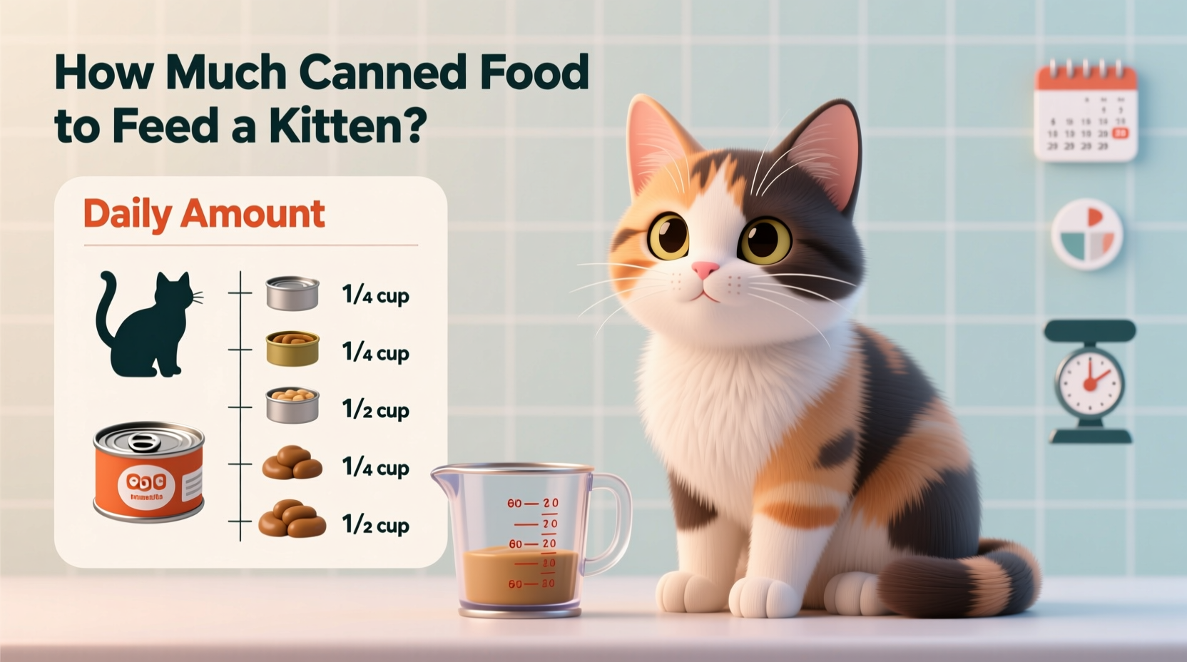 Kitten Canned Food Guide: Exact Portions by Age & Weight (2025)