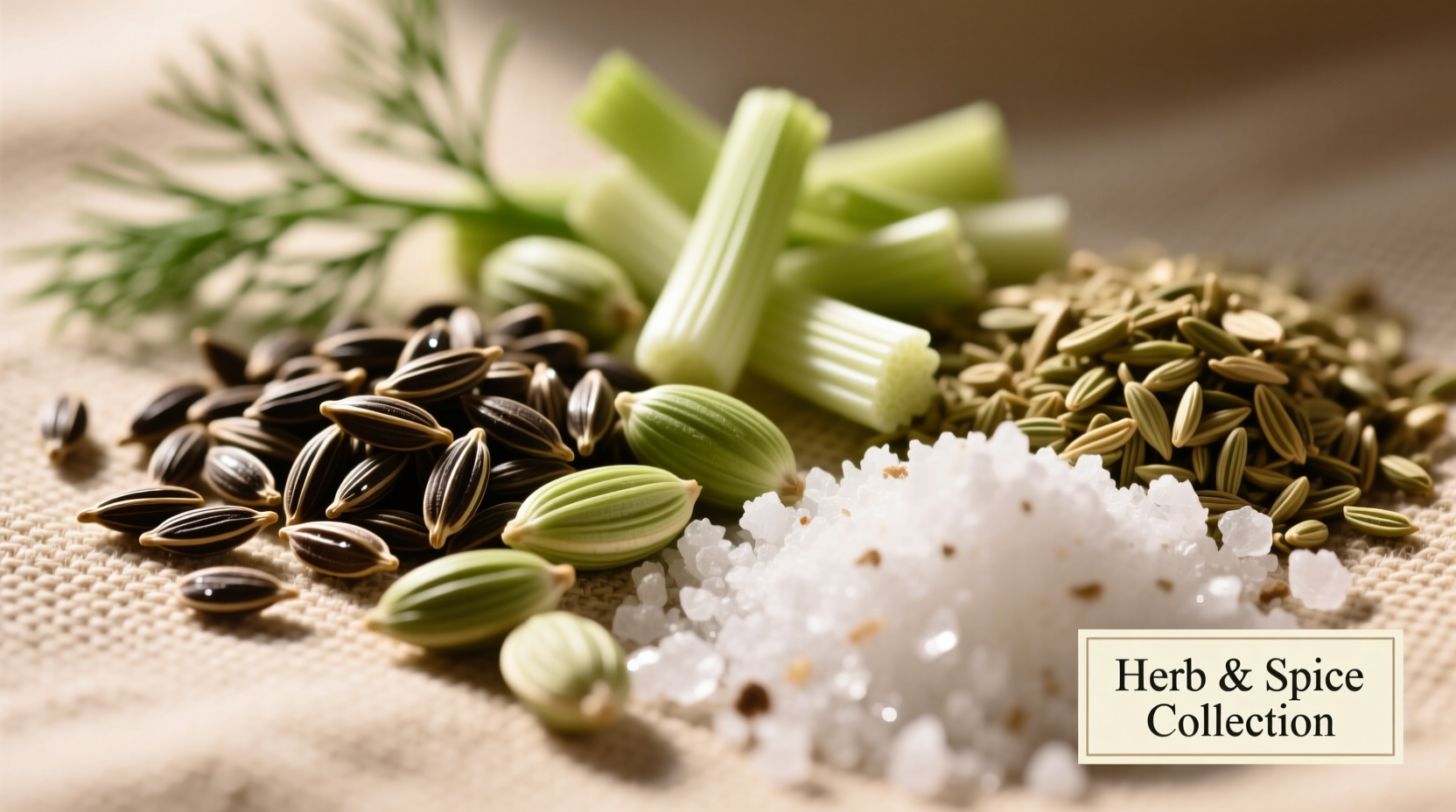 Dillsamen-Nahaufnahme für selbstgemischte Gewürze