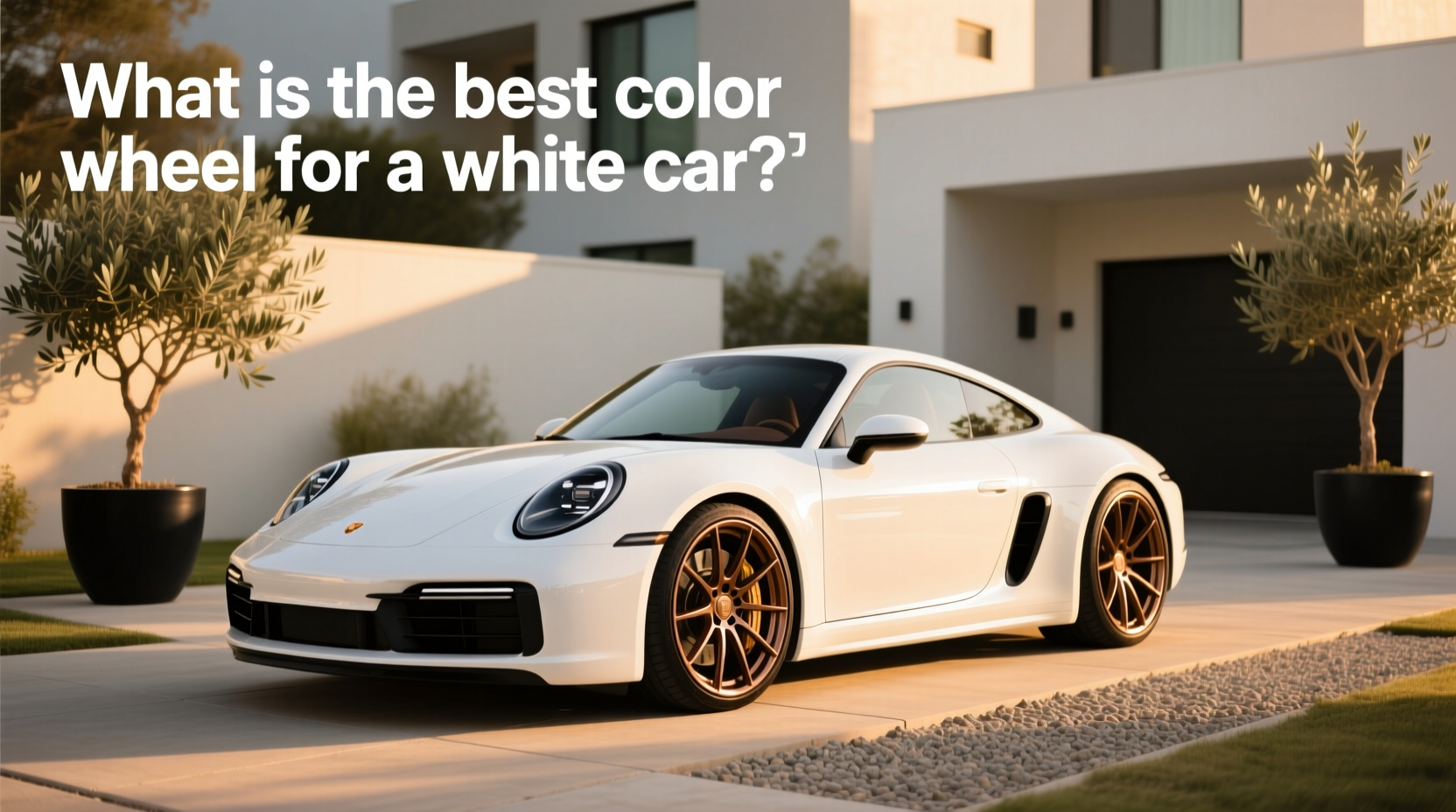how to choose bronze wheels white car,What is the best color wheel for a white car? buying guide