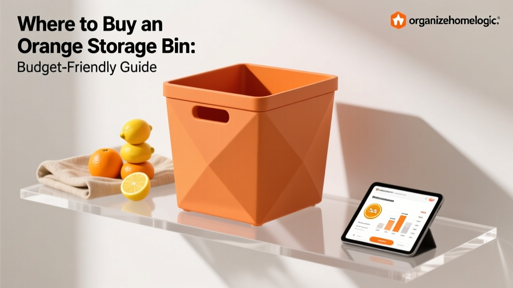 Where to Buy an Orange Storage Bin: Budget-Friendly Guide